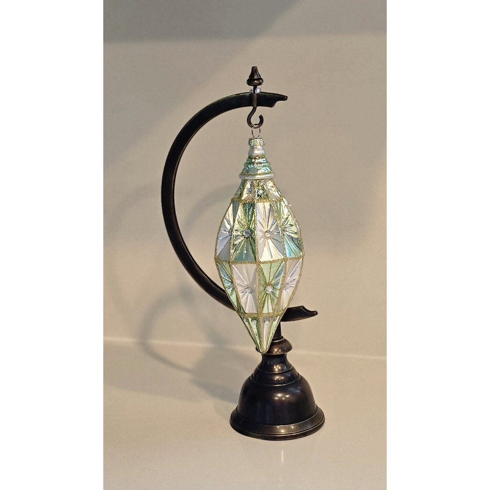 Melrose‎ International Vintage Style Jeweled Reflector Christmas Ornament